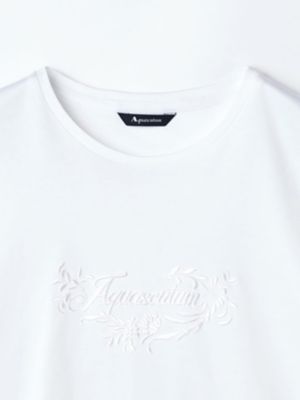 ボタニカル刺繍　スムースＴシャツ（５００４２７００３５）