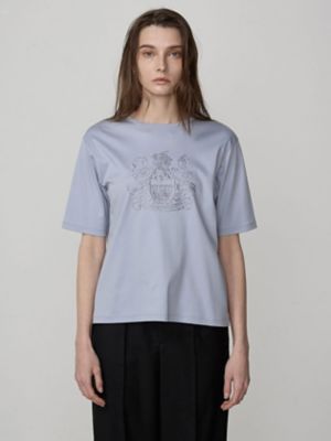 クレスト刺繍５分袖Ｔシャツ（５００４２７００５３）