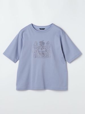 クレスト刺繍５分袖Ｔシャツ（５００４２７００５３）