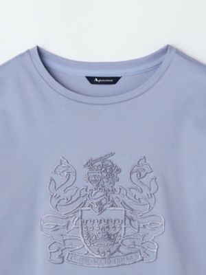 クレスト刺繍５分袖Ｔシャツ（５００４２７００５３）