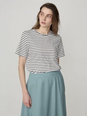 ＜Aquascutum (Women)＞クレスト刺繍　半袖カットソー（５００４２７０１１３）