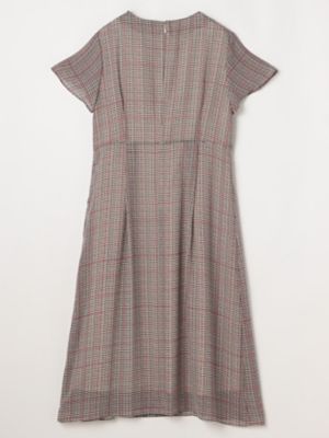 シフォン クラブチェックシフォンドレス（5004416014） | Aquascutum