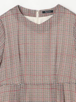 クラブチェックシフォンドレス（5004416014） | Aquascutum