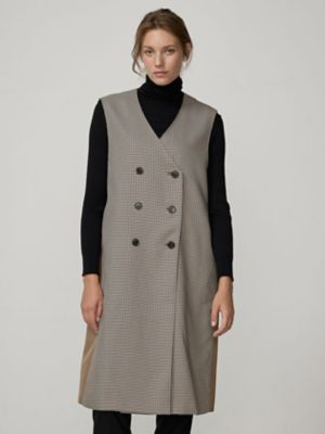 ＜Aquascutum (Women)＞クラブチェックコンビ　ロングジレドレス（５００４４１６０３９）