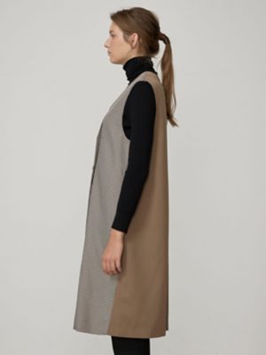 クラブチェックコンビ　ロングジレドレス（５００４４１６０３９）