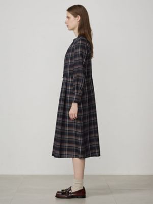 タータンクラブチェックシャツドレス（５００４４１６０４２）