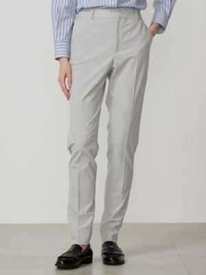 ＜Aquascutum (Women)＞チョークストライプパンツ（５００４４４００１０）