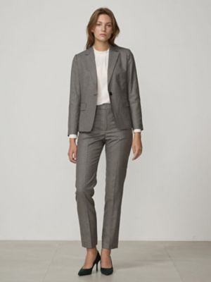 セットアップ対応】ガンクラブチェック ウールストレートパンツ（５００４４４００５６） | Aquascutum (Women)/アクアスキュータム |  三越伊勢丹オンラインストア・通販【公式】