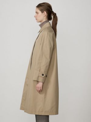 美品 Aquascutum ステンカラーコート 英国製 36 MADE IN U.K. ステンカラーコート