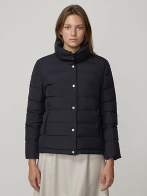 黒 ダウンジャケット定価19万アクアスキュータムレディースダウンコート アクアスキュータムダウンコート