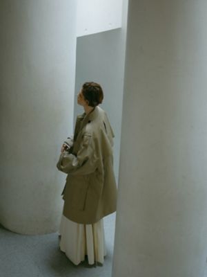 ＥＴＲＥ　ＴＯＫＹＯ　×　ＡＱＵＡＳＣＵＴＵＭ　ステンカラーコート（５００４４５００６４）