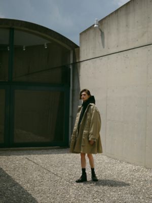 ＥＴＲＥ　ＴＯＫＹＯ　×　ＡＱＵＡＳＣＵＴＵＭ　ステンカラーコート（５００４４５００６４）