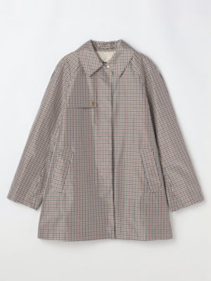 ＜Aquascutum (Women)＞クラブチェックタフタ　Ａラインコート（５００４４５０３３１）