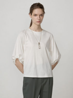 ＜Aquascutum (Women)＞タックスリーブカットソー（５００４４７００１７）