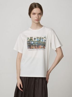 ＜Aquascutum (Women)＞フォトプリントＴシャツ（５００４４７００１８）