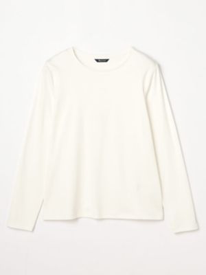 Aquascutum (Women)/アクアスキュータム スビンスムース長袖カットソー(5004470202)