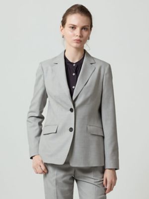 ＜Aquascutum (Women)＞【セットアップ対応】シャークスキンジャケット（５００５２０４０１４）