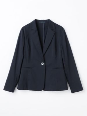 良品 Aquascutum Vネック ロングジャケット ストライププ TL TEC.3 Knit Seersucker Jacket