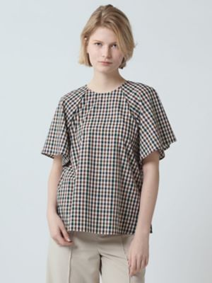 ＜Aquascutum (Women)＞クラブチェックブロードブラウス（５００５２２００３６）