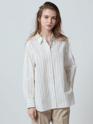 ＜Aquascutum (Women)＞ワッシャーストライプシャツ（５００５２２００５０）