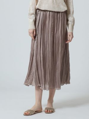 ＜Aquascutum (Women)＞ワッシャーロングスカート（５００５２３００１０）