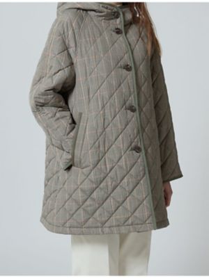 チェックキルティングコート（5005250049） | Aquascutum