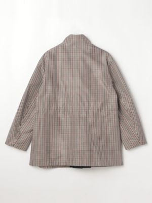 クラブチェックスタンドカラーショートコート（５００５２５０１０７）