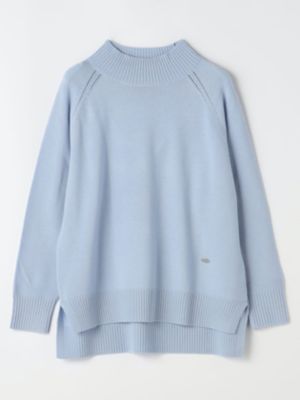 ラッセルノ ハイネック ニット Green Parks｜・ANDSEARCH メランジリブハイネックニット