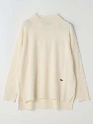 ラッセルノ ハイネック ニット S-LL/体型カバー】ふわふわMIXハイネックニット（ニット