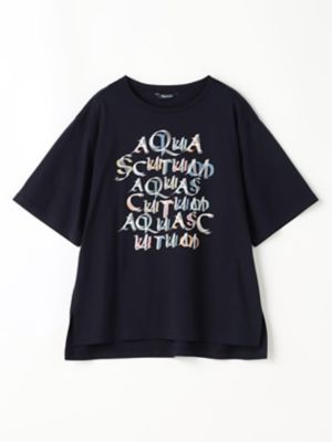 Aquascutum (Women)/アクアスキュータム ロゴTシャツ(5005270031) 39_ネービーブルー トップス【三越伊勢丹/公式】