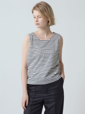 ＜Aquascutum (Women)＞プリマシャインボーダータンクトップ（５００５２７００５１）