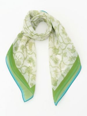 Aquascutum (Women)/アクアスキュータム タペストリープリント　シルクスカーフ（５００５２９０００２）