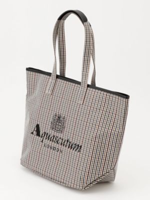 チェックトートBAG 大（5005290012） | Aquascutum
