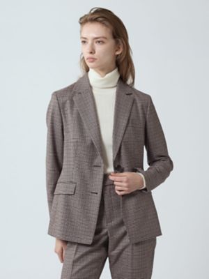 セットアップ対応】クラブチェックテーラードジャケット