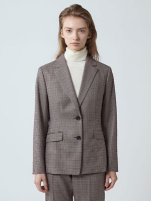 セットアップ対応】クラブチェックテーラードジャケット