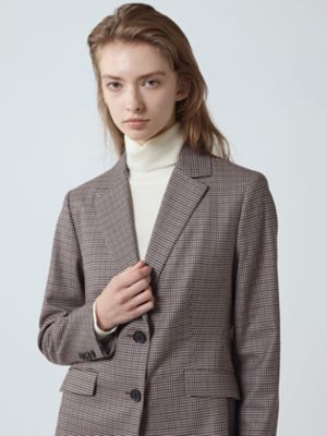 セットアップ対応】クラブチェックテーラードジャケット