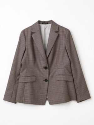 セットアップ対応】クラブチェックテーラードジャケット