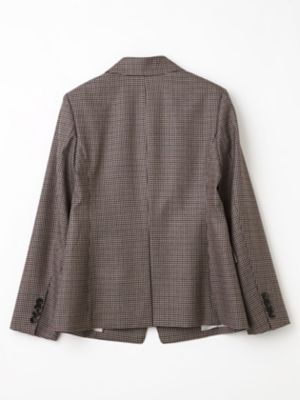 セットアップ対応】クラブチェックテーラードジャケット