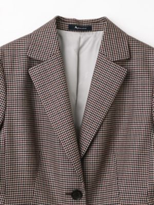 セットアップ対応】クラブチェックテーラードジャケット