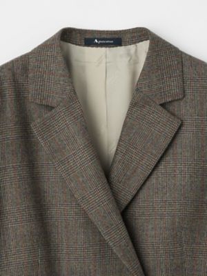 [美品]Curensology グレンチェック リネンジャケット 美品✨】Curensology グレンチェックカラミジャケット - メルカリ