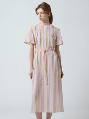 Aquascutum (Women)/アクアスキュータム ストライププリント サマードレス(5005416004) 81_オウドイロ ワンピース・ドレス【三越伊勢丹/公式】