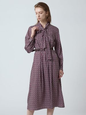 Aquascutum (Women)/アクアスキュータム ブロッククラブチェックドレス(5005416052) 27_モーブ ワンピース・ドレス【三越伊勢丹/公式】