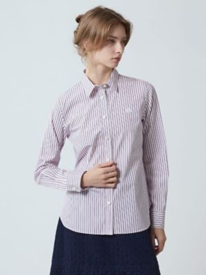 Aquascutum (Women)/アクアスキュータム DRESS SHIRT STRIPE(5005420016) 27_モーブ トップス【三越伊勢丹/公式】