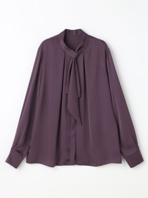 サテンボウタイブラウス（5005420018） | Aquascutum (Women