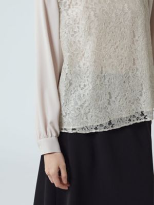 コードレースブラウス（5005420030） | Aquascutum (Women 
