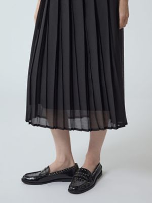 オーガンジープリーツスカート（5005430026） | Aquascutum