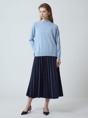 スエードプリーツスカート（5005430062） | Aquascutum
