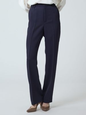 Aquascutum (Women)/アクアスキュータム ダブルクロステーパードパンツ(5005440017) 39_ネービーブルー パンツ・ズボン【三越伊勢丹/公式】