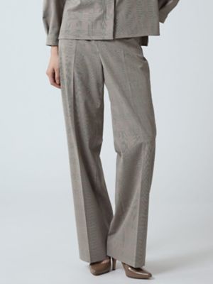 ＜Aquascutum (Women)＞【セットアップ対応】プレーンポプリンチェックパンツ（５００５４４００５５）