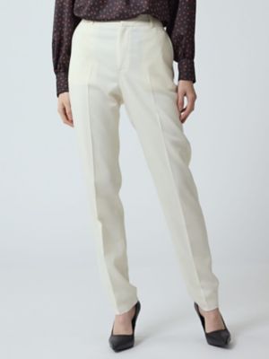 Aquascutum (Women)/アクアスキュータム ストレッチ テーパードパンツ(5005440067) 91_シロ パンツ・ズボン【三越伊勢丹/公式】